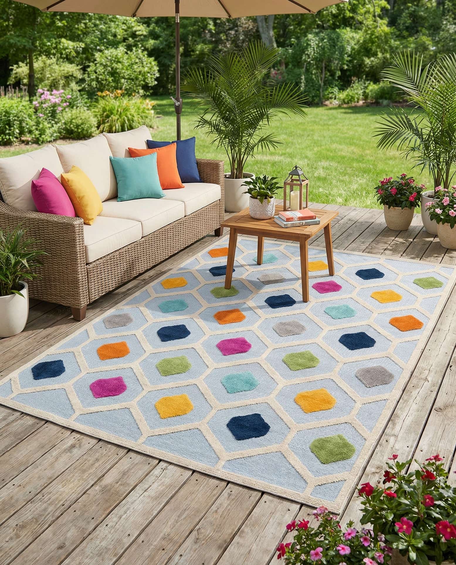 6' x 9' Easy-Clean Aruba Indoor / Outdoor Rug