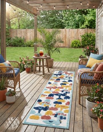2' x 10' Easy-Clean Belize Indoor / Outdoor Runner Rug