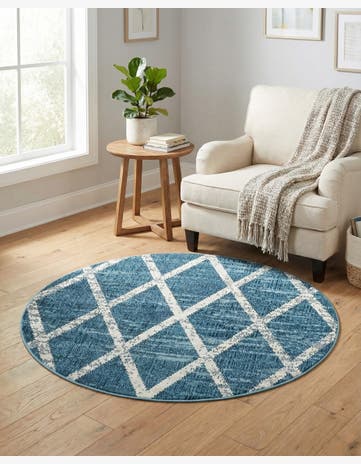 4' x 4' Starlight Round Rug