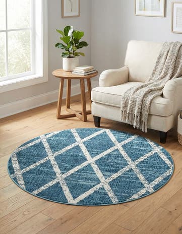 4' x 4' Starlight Round Rug