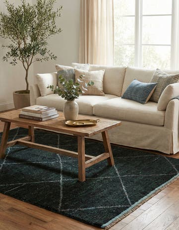 5' x 8' 3 Hand Knotted Moroccan Wool Rug