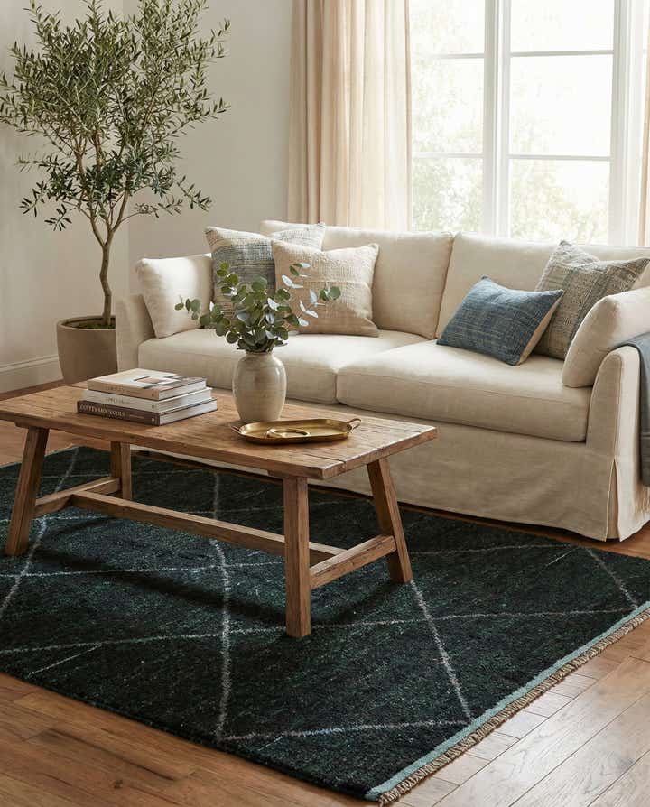 5' x 8' 3 Hand Knotted Moroccan Wool Rug