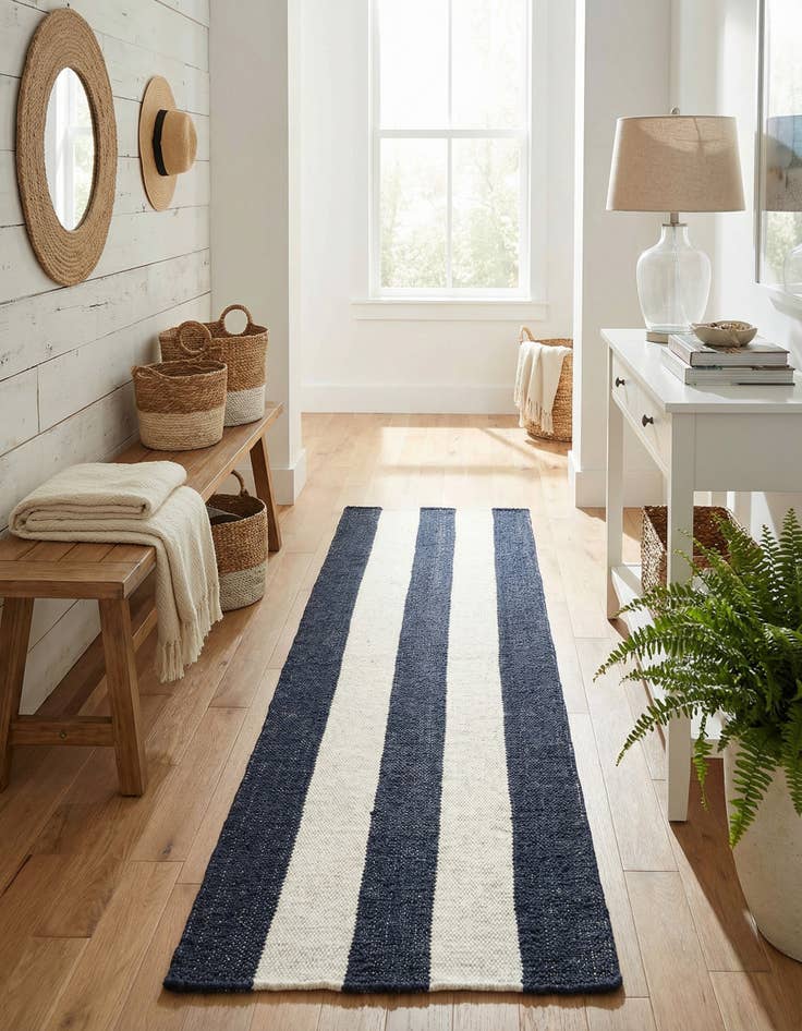 Detail image of 2' x 8'  Hand Woven Jill Zarin Hamptons Runner Rug