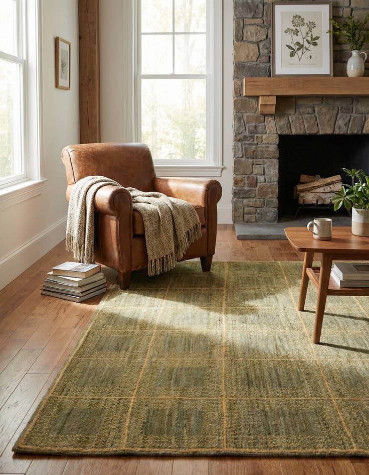 Detail image of 5' x 6' 4  Hand Knotted Kashkuli Gabbeh Wool Rug