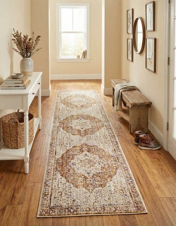Yellow Deepa Runner Rug