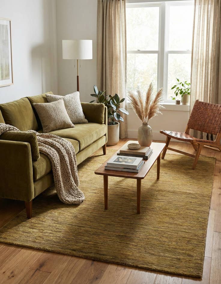 Detail image of 4' 11 x 6' 5  Hand Knotted Modern Ziegler Oriental Rug