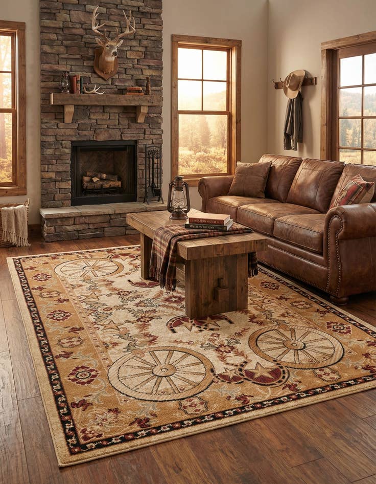 Detail image of  6' x 9' Pioneer Rug