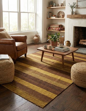 5' 2 x 6' 9 Hand Woven Kilim Afghan Wool Rug