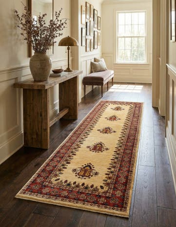 2' 8 x 9' 2 Luribaft Wool Runner Rug