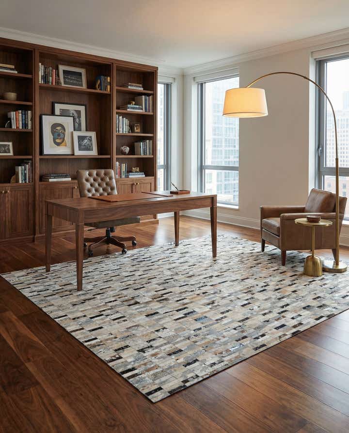 5' x 7' 11 Cowhide - Patchwork Rug