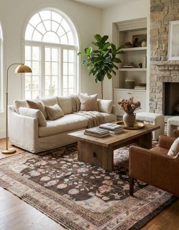 6' 8 x 9' 2 Hand Knotted Ultra Vintage Persian Wool Rug