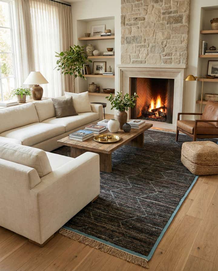 9' x 12' 8 Hand Knotted Moroccan Wool Rug