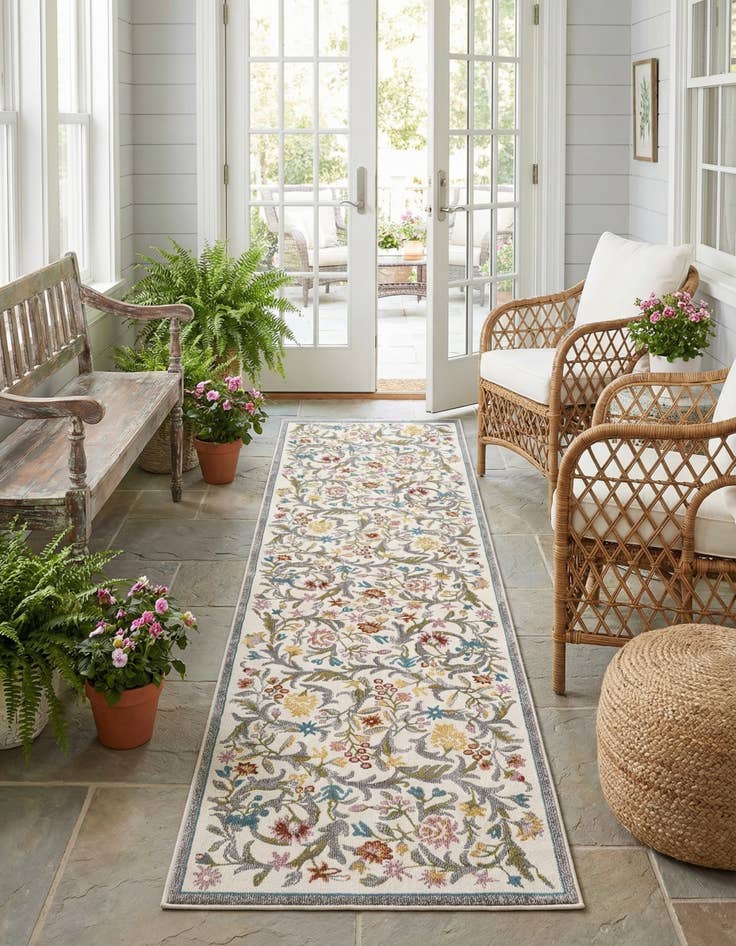 Detail image of  2' 7 x 10' Blossom Runner Rug