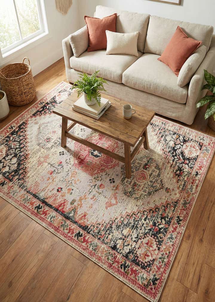 5' x 7' Easy-Clean Traditional Indoor / Outdoor Rug