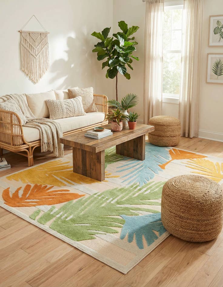 Detail image of 7' x 10' Easy-Clean Aruba Indoor / Outdoor Rug