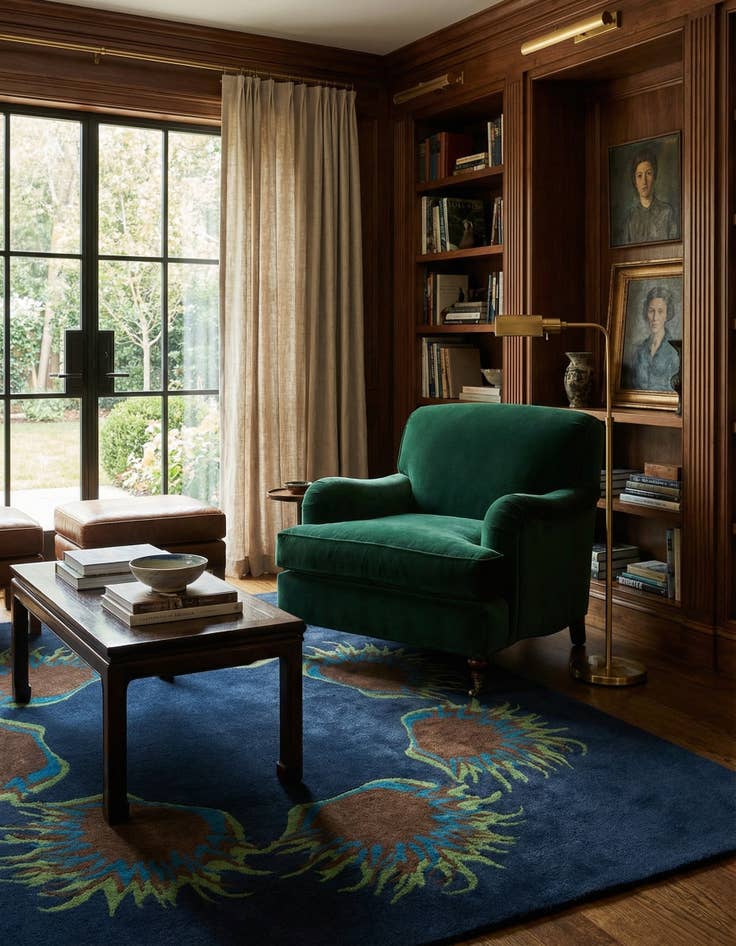 Detail image of 7' 4 x 7' 4 Agra Square Rug