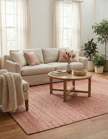 8' x 10' Handmade Braided Jute Rug