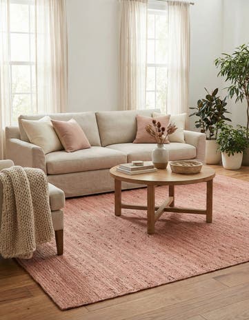8' x 10' Handmade Braided Jute Rug