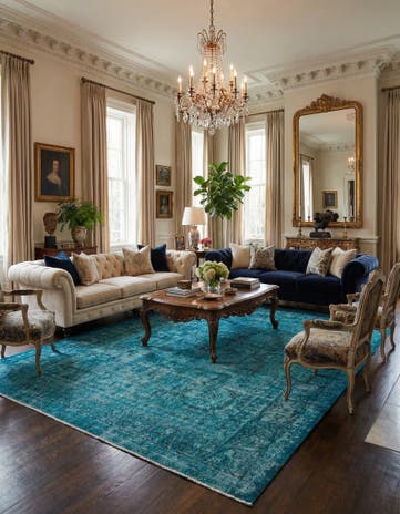 9' 9 x 13' 5 Vintage Royal Wool Rug