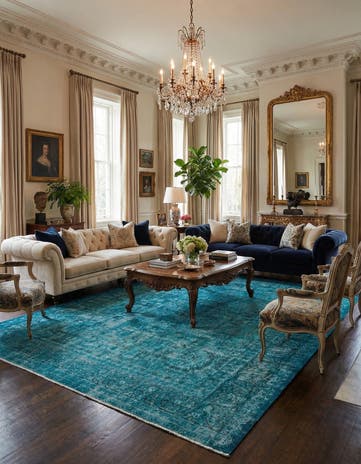 9' 9 x 13' 5 Vintage Royal Wool Rug