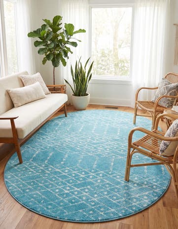 5' 3 x 8' Paxon Trellis Oval Rug