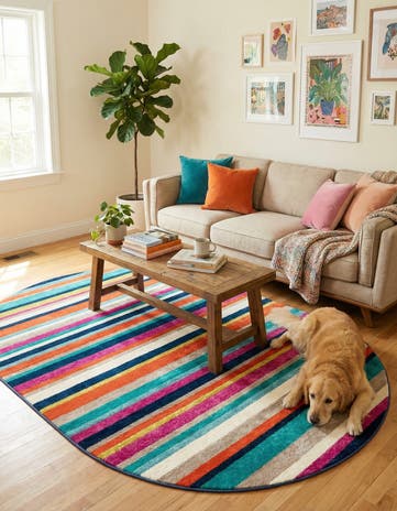 4' x 6' Azalea Oval Rug