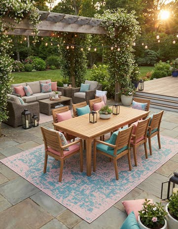 9' x 12' Easy-Clean Jill Zarin Dubai Indoor / Outdoor Rug