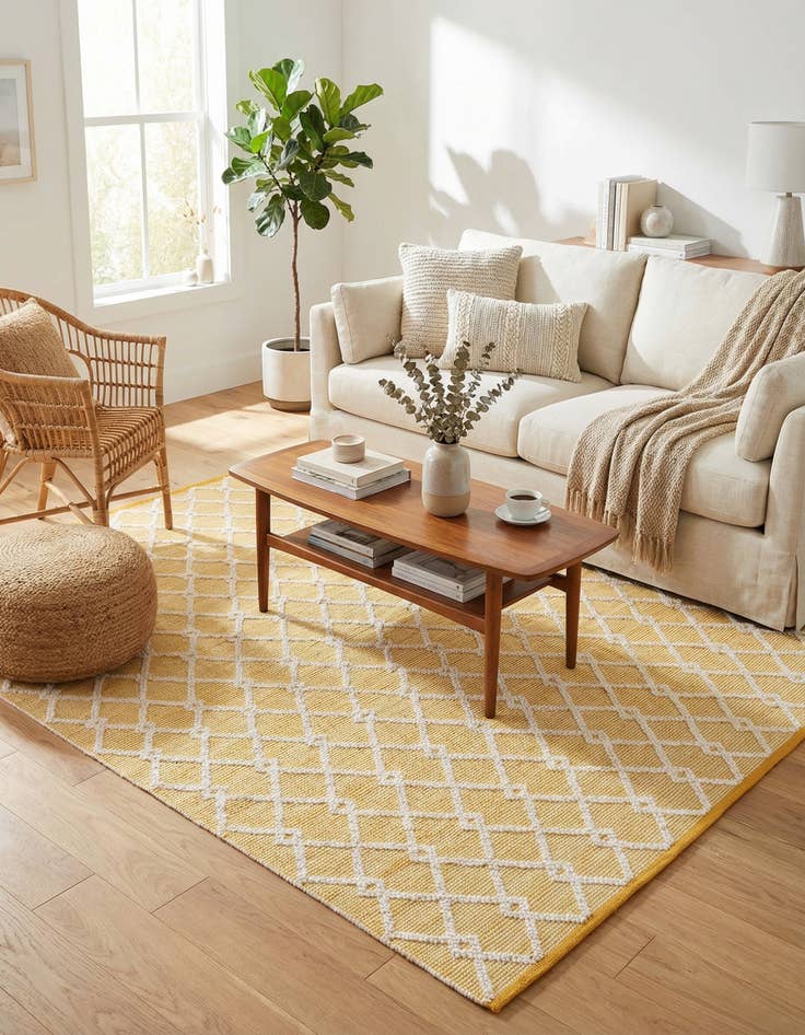 Detail image of 8' x 8'  Hand Knotted Jill Zarin Dorset Square Rug