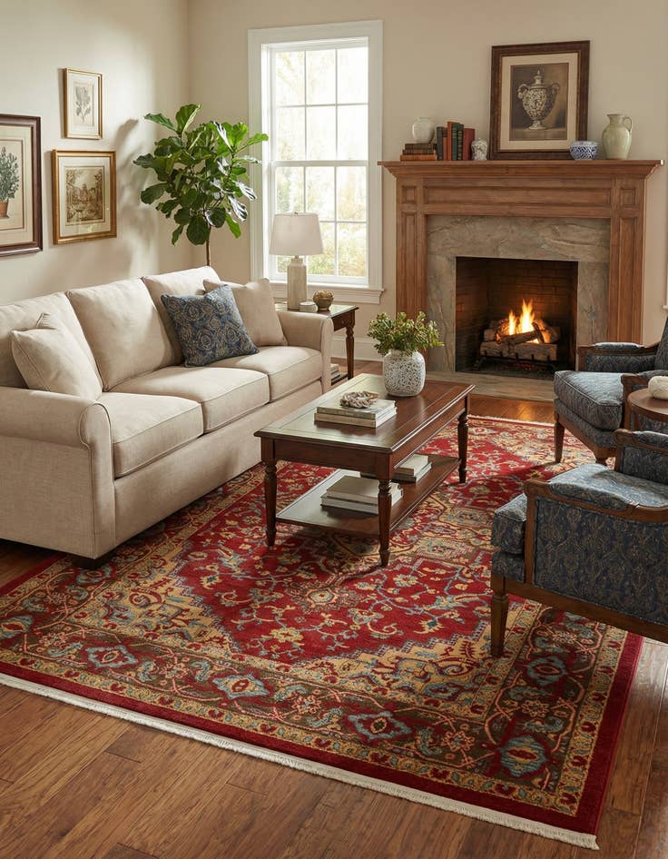 Detail image of 7' x 10' Serapi Rug