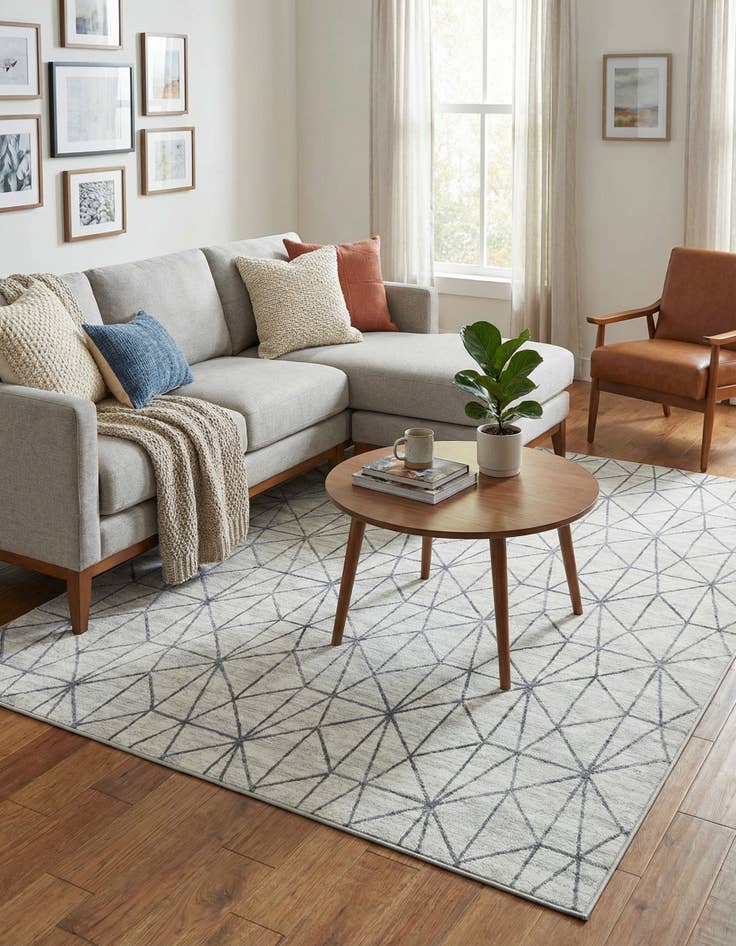 Detail image of  9' x 12' 2 Lattice Trellis Rug