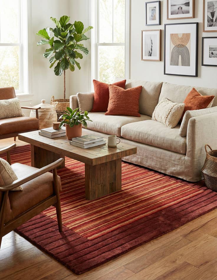 Detail image of 4' 8 x 6' 5  Hand Knotted Nepal Wool Rug