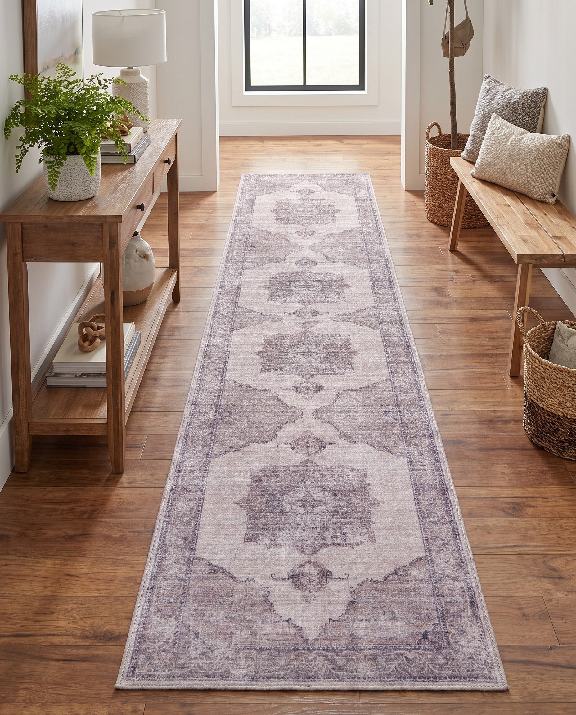 2' 7 x 12' Washable Mangata Runner Rug