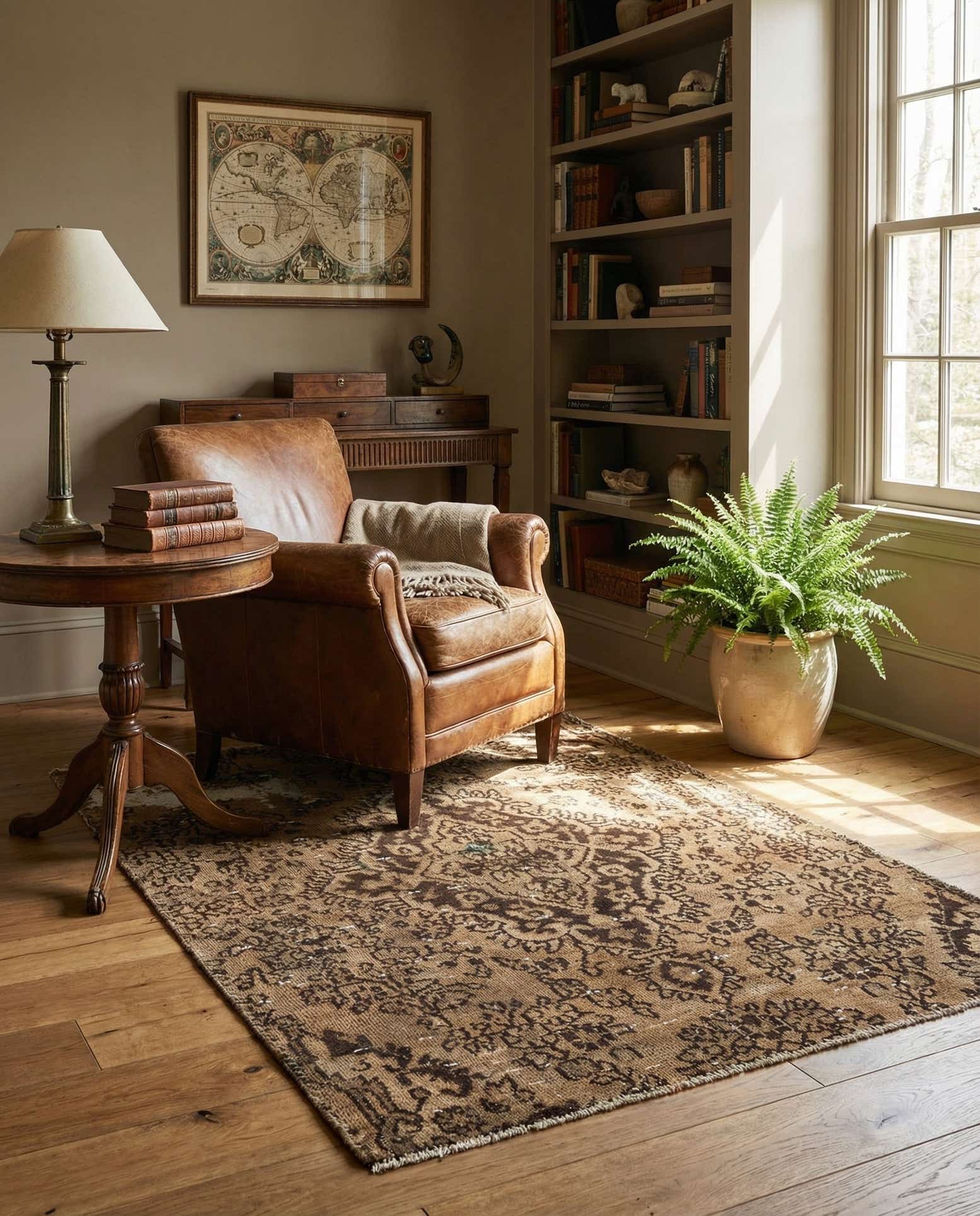 3' 6 x 5' Hand Knotted Ultra Vintage Persian Wool Rug