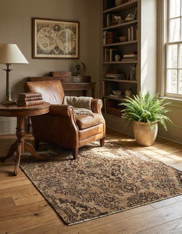 3' 6 x 5' Hand Knotted Ultra Vintage Persian Wool Rug