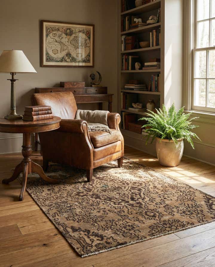 3' 6 x 5' Hand Knotted Ultra Vintage Persian Wool Rug