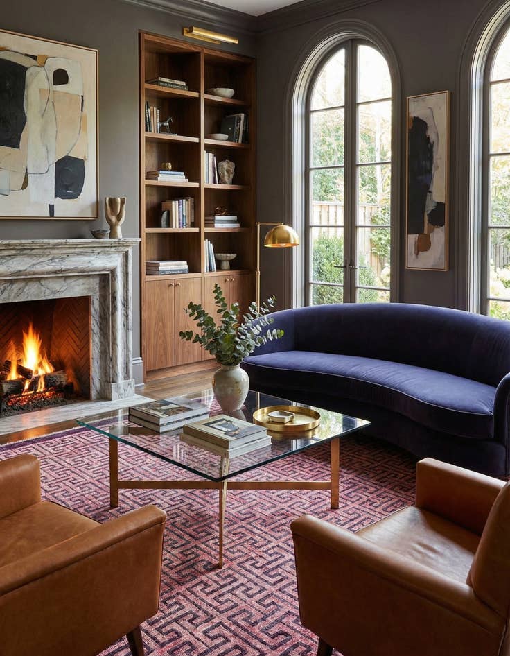 Detail image of 6' 8 x 10' 1  Hand Knotted Darya Wool Rug