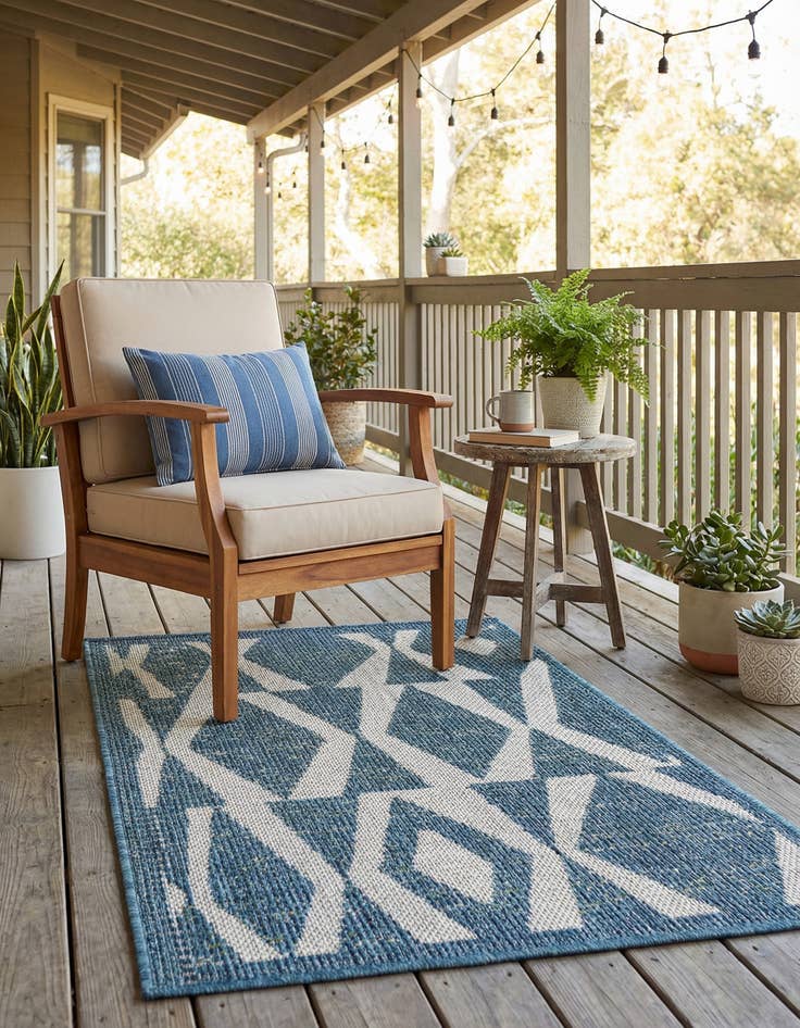 Detail image of 2' x 3' 1  Washable Baja Indoor / Outdoor Rug