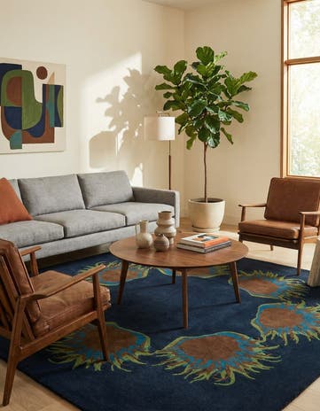 7' 5 x 7' 7 Luna Wool Square Rug