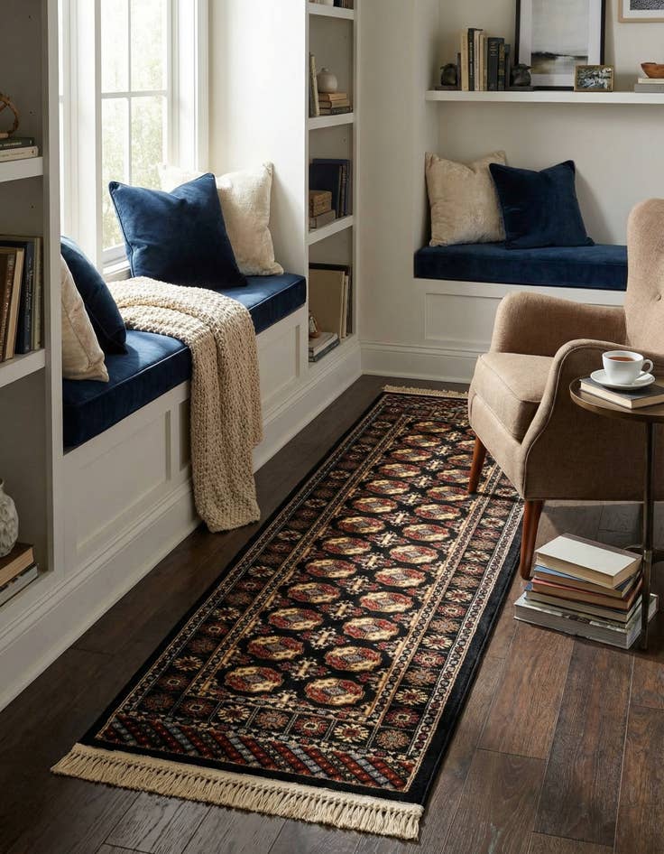 Detail image of 2' x 8' Bokhara Runner Rug