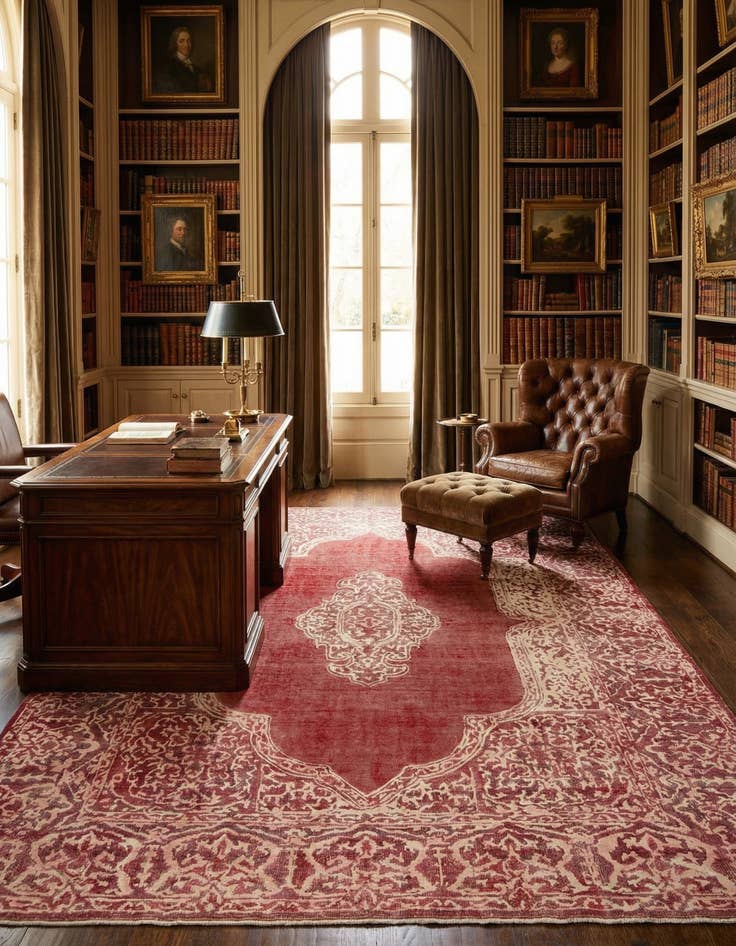 Detail image of 9' 6 x 12' 5 Vintage Royal Wool Rug