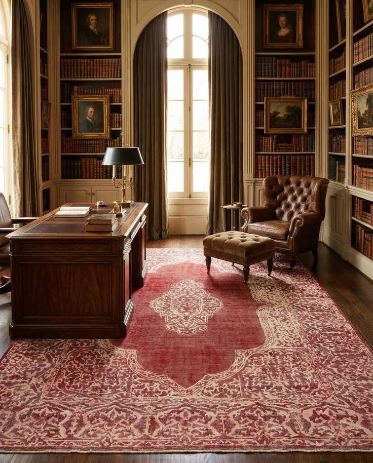 Detail image of 9' 6 x 12' 5 Vintage Royal Wool Rug