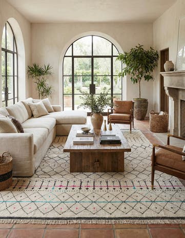 9' 10 x 15' Hand Knotted Moroccan Wool Rug