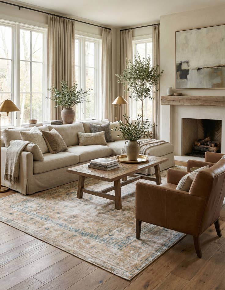 Detail image of 6' x 9' 3  Hand Knotted Ultra Vintage Persian Wool Rug