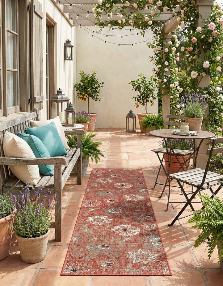 2' x 8' Easy-Clean Botanical Indoor / Outd...