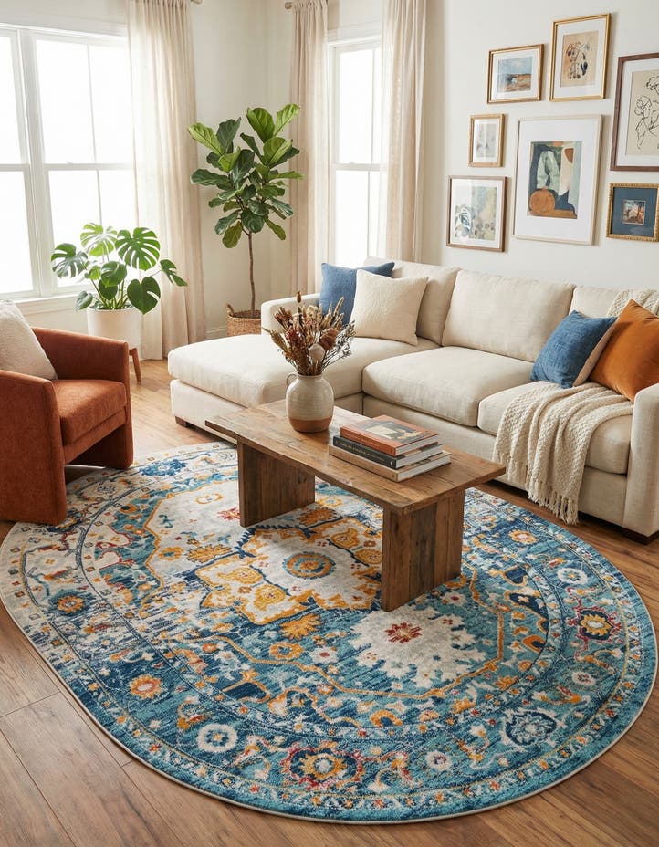 7' 10 x 10' Madeline Vintage Oval Rug