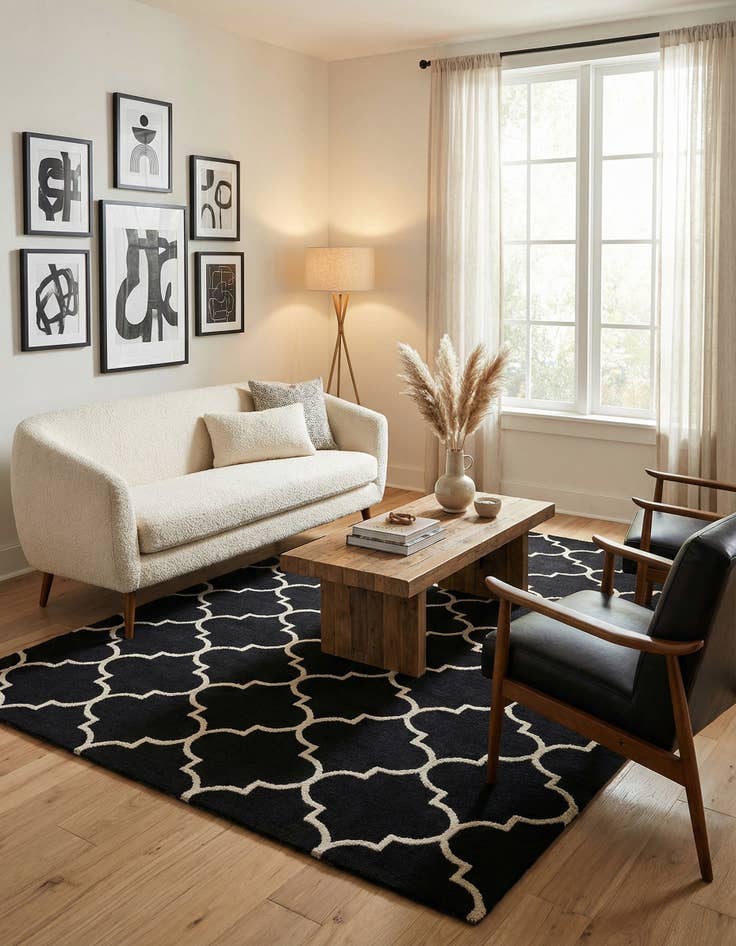 Detail image of 5' 2 x 8' Luna Wool Rug