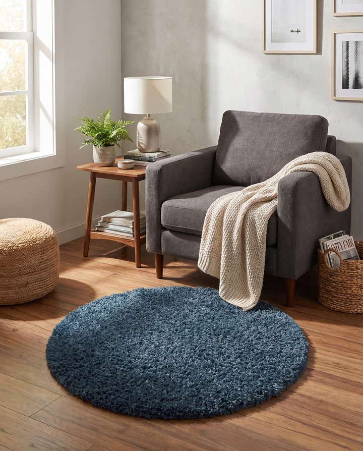 3' x 3' Zermatt Shag Round Rug