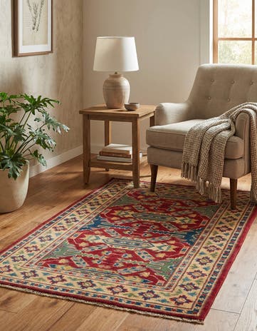 2' 8 x 4' 3 Hand Knotted Kazak Rug