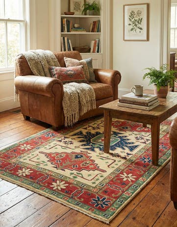 4' x 6' Hand Knotted Kazak Rug