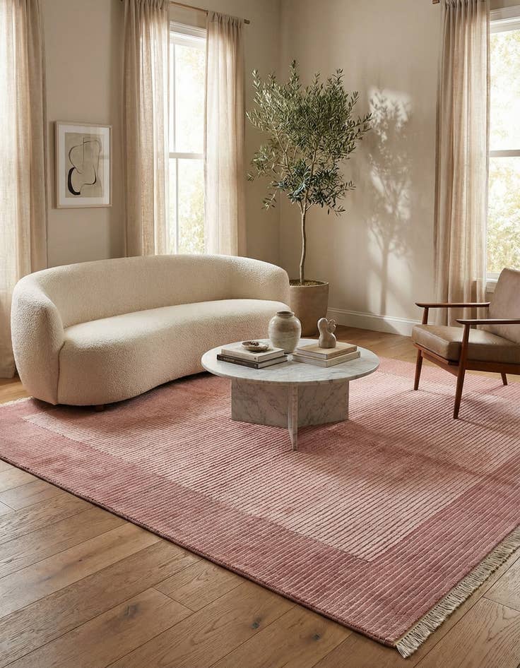 Detail image of 5' 7 x 7' 10 Hand Knotted Darya Wool Rug